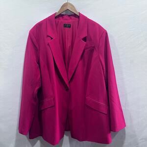 Lane Bryant Red Blazer Jacket Plus Size 28 Single Button Business Sophisticated